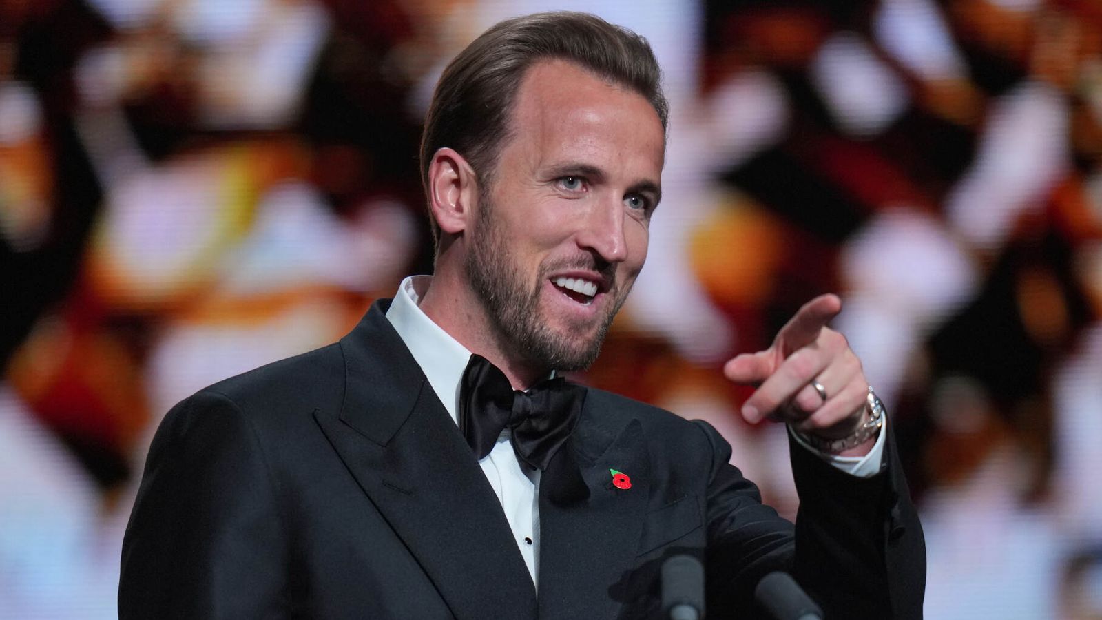 Kane tại lễ trao giải Quả bóng vàng 2026